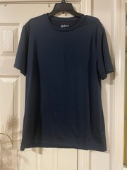 Quince Men 100% Organic Cotton Slub Crewneck Tee Deep Navy L