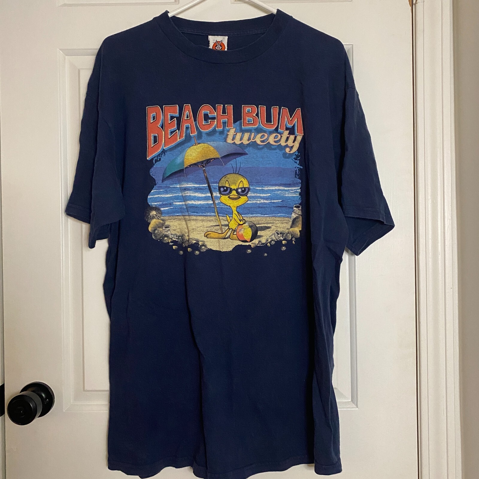 Vintage 90s Looney Tunes Tweety T-Shirt | XL Mens | Beach Bum Graphic Cartoon gallery