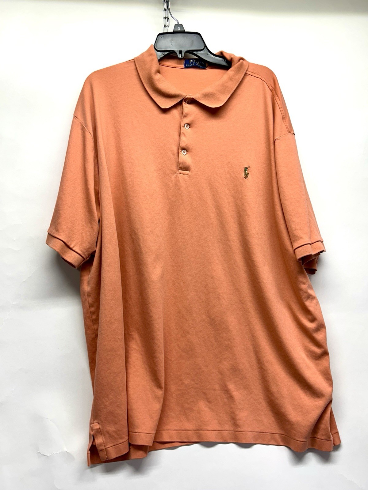 Polo Ralph Lauren Men’s 3XLT Orange Cotton Polo Shirt (E4)