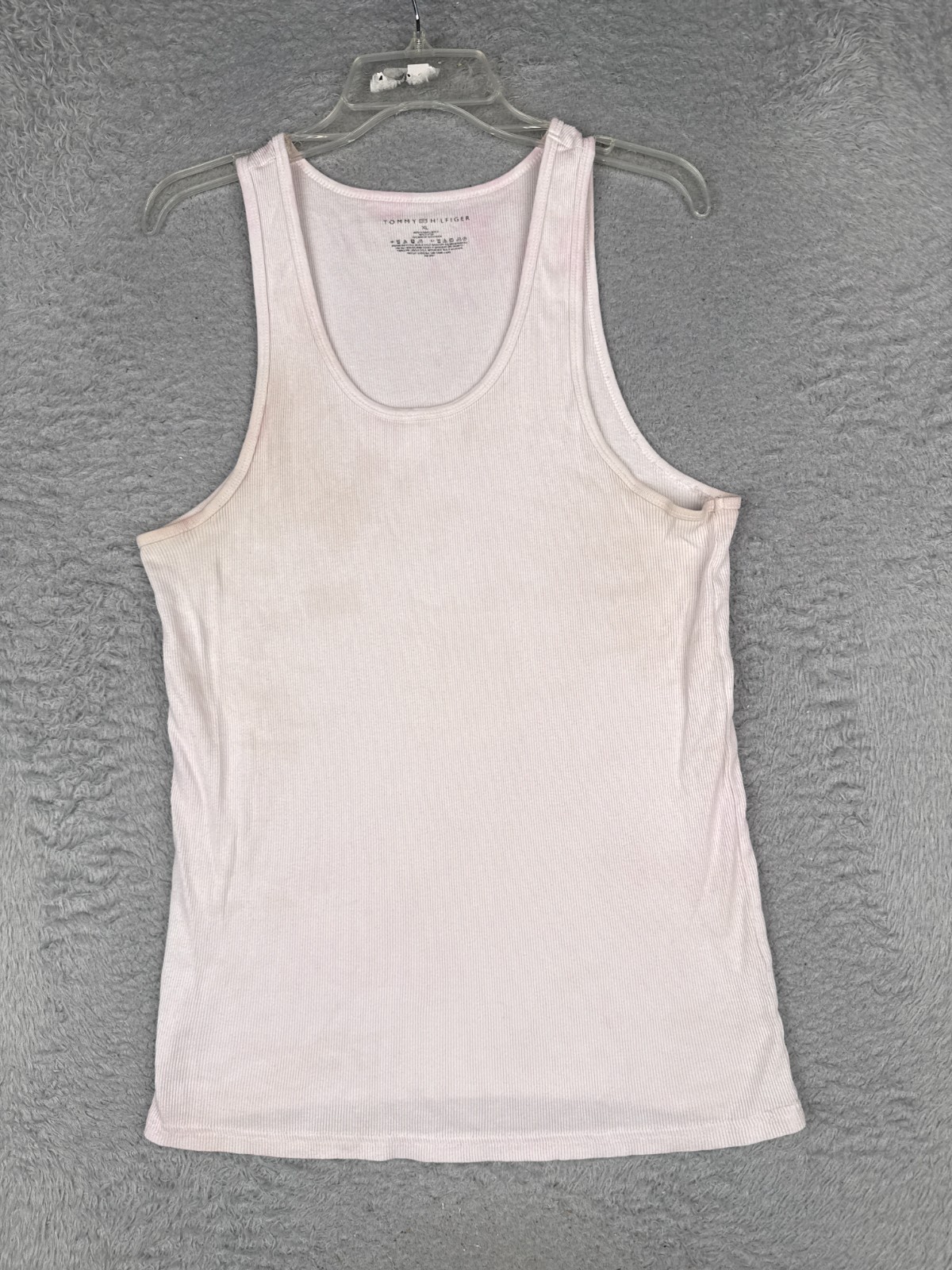 Tommy Hilfiger Shirt Adult Extra Large White Tank Sleeveless Scoop Neck gallery