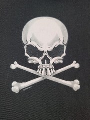 Vintage Hot Leathers Skull Cross Bones Size 3XL