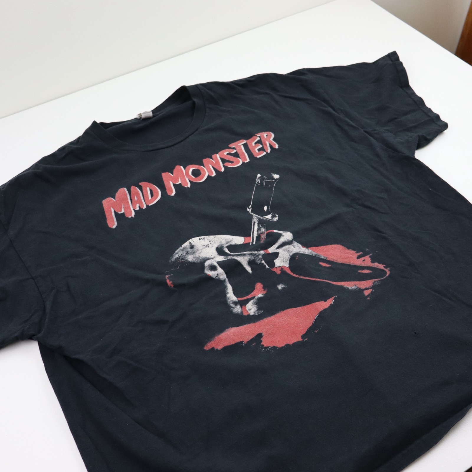 Mad Monster Skull Horror T Shirt Mens 3XL Black Tee Goth Punk Metal Streetwear gallery