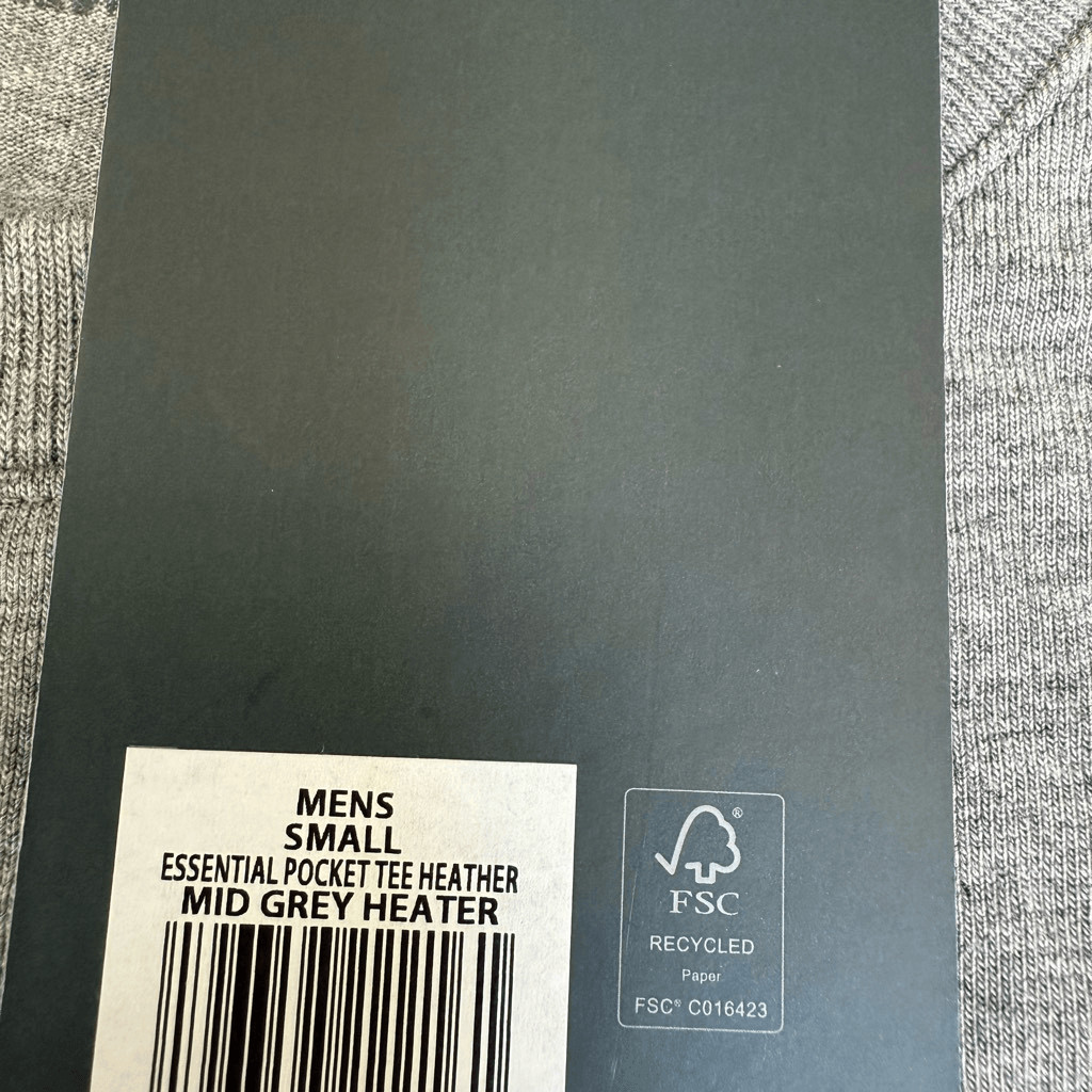 VRST men’s essential pocket mid gray Heather cotton stretch shirt size S NWT gallery