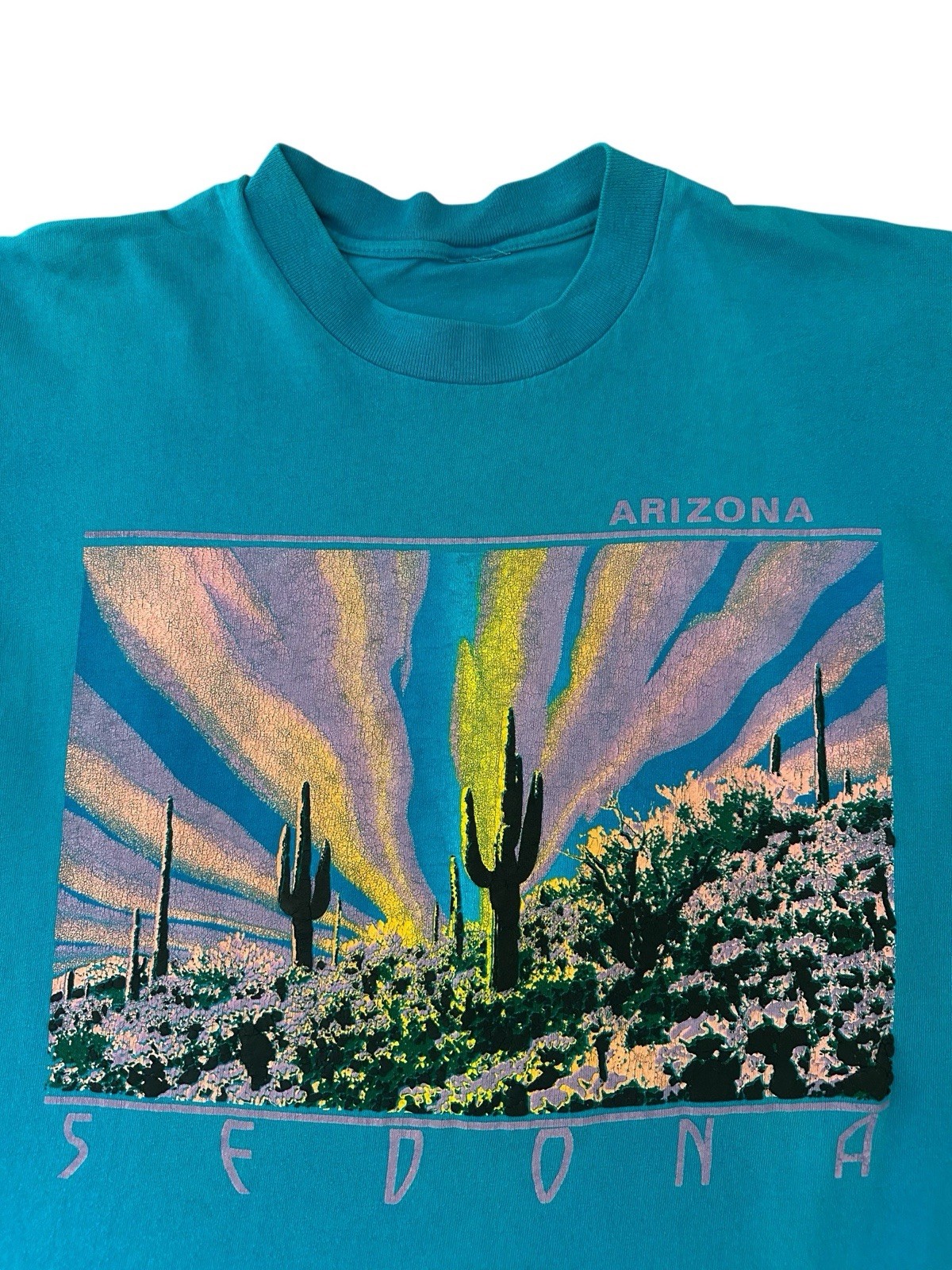 Vintage Sedona Arizona T Shirt Men’s Medium Blue 90’s USA Single Stitch