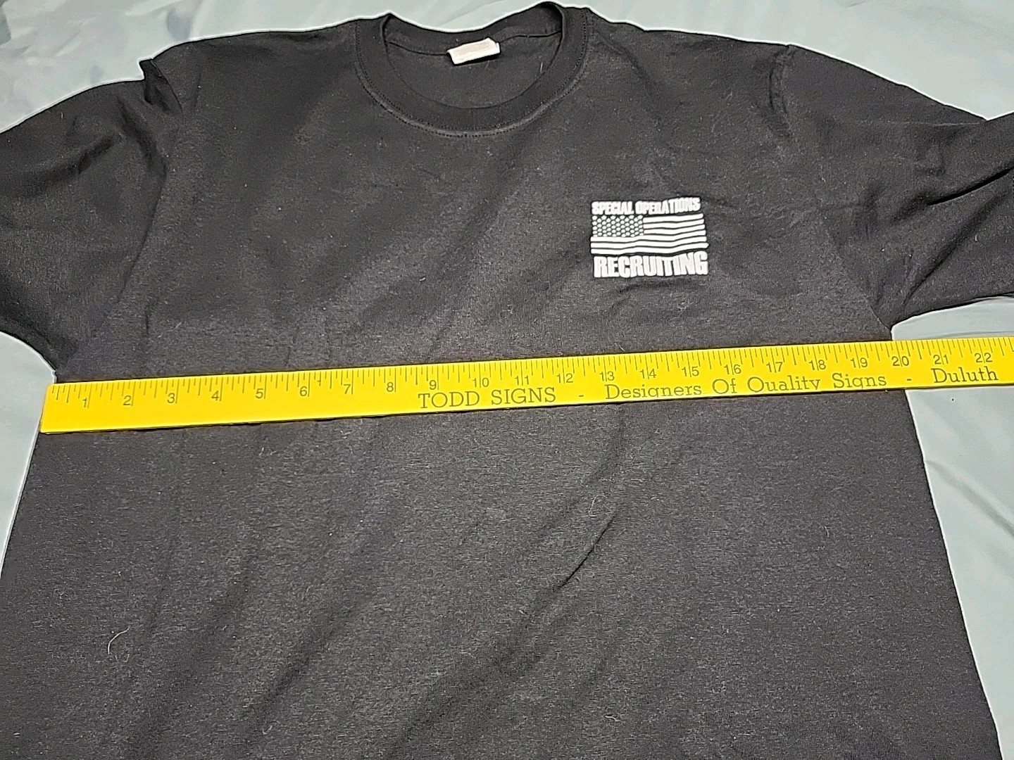HEAVYWEIGHT BLEND SPECIAL OPERATIONS RECRUITING SORB (A) BLACK T SHIRT LARGE gallery