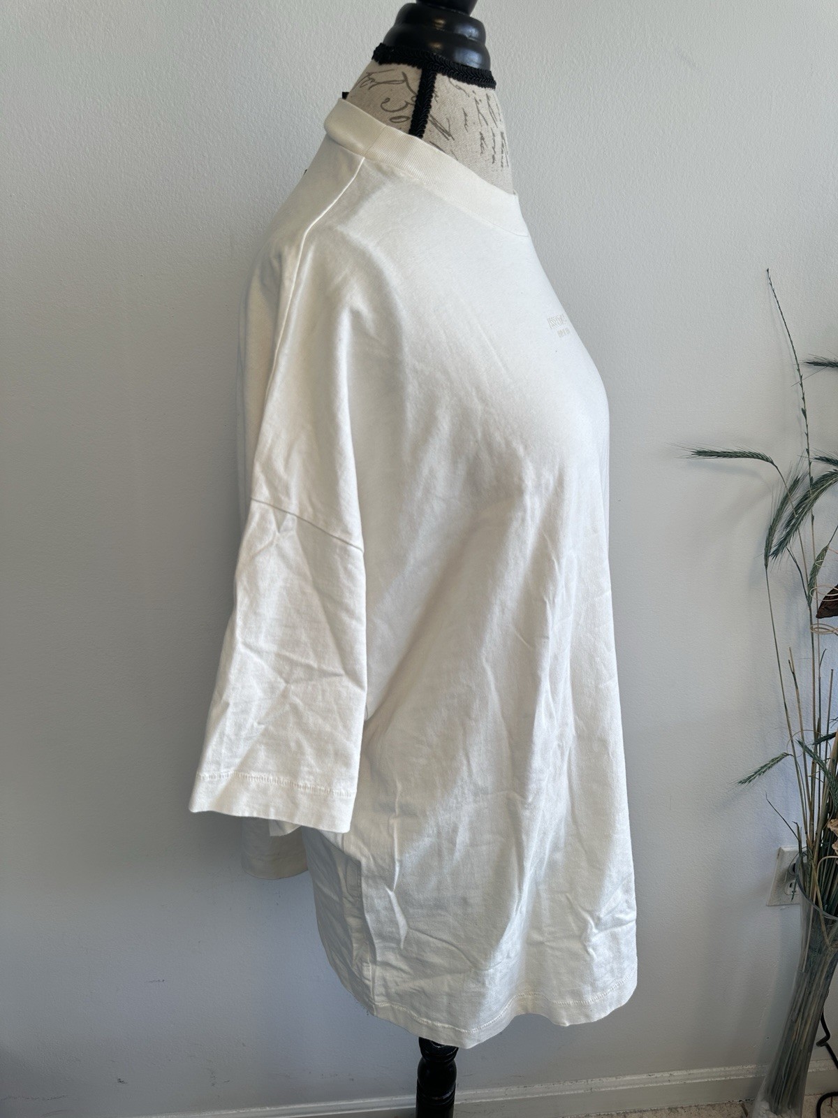 Fear of God Essentials Cloud Dancer T Shirt Short Sleeve Solid Relaxed Fit M gallery