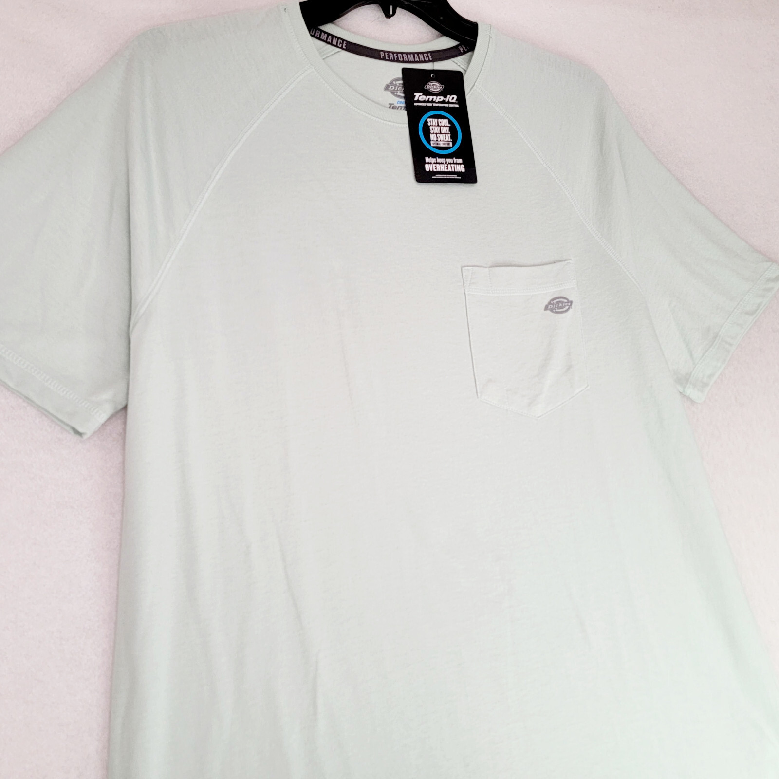 DICKIES FAST DRY Shirt Mnes LARGE GREEN Outdoor Casual Cooling Pocket Tee NWT gallery