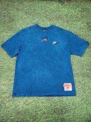 Nike Sportswear Wash Drip T Shirt Mens SZ M Blue Heavyweight Cotton DC2729-301