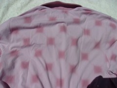 NWT Under Armour Fitted golf polo, men’s L, Curry, pink, darker pink print, $90