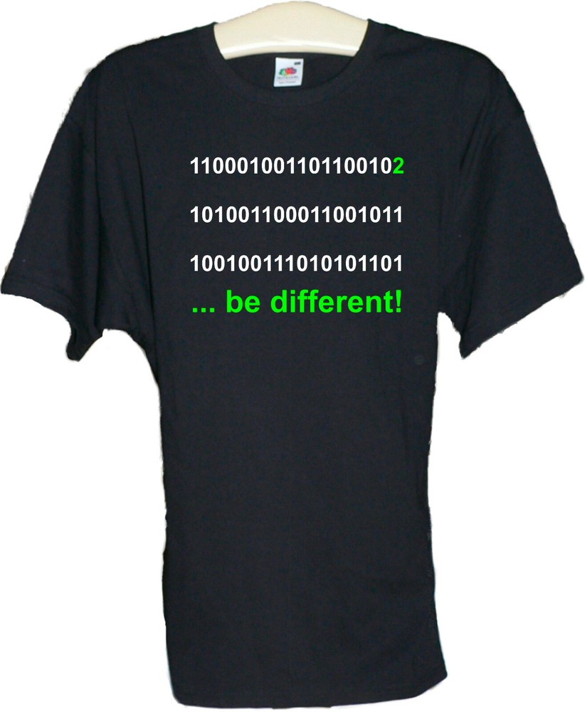 T-Shirt Fun IT Programmierer " be different " S - 4XL schwarz oder weiss # 0002