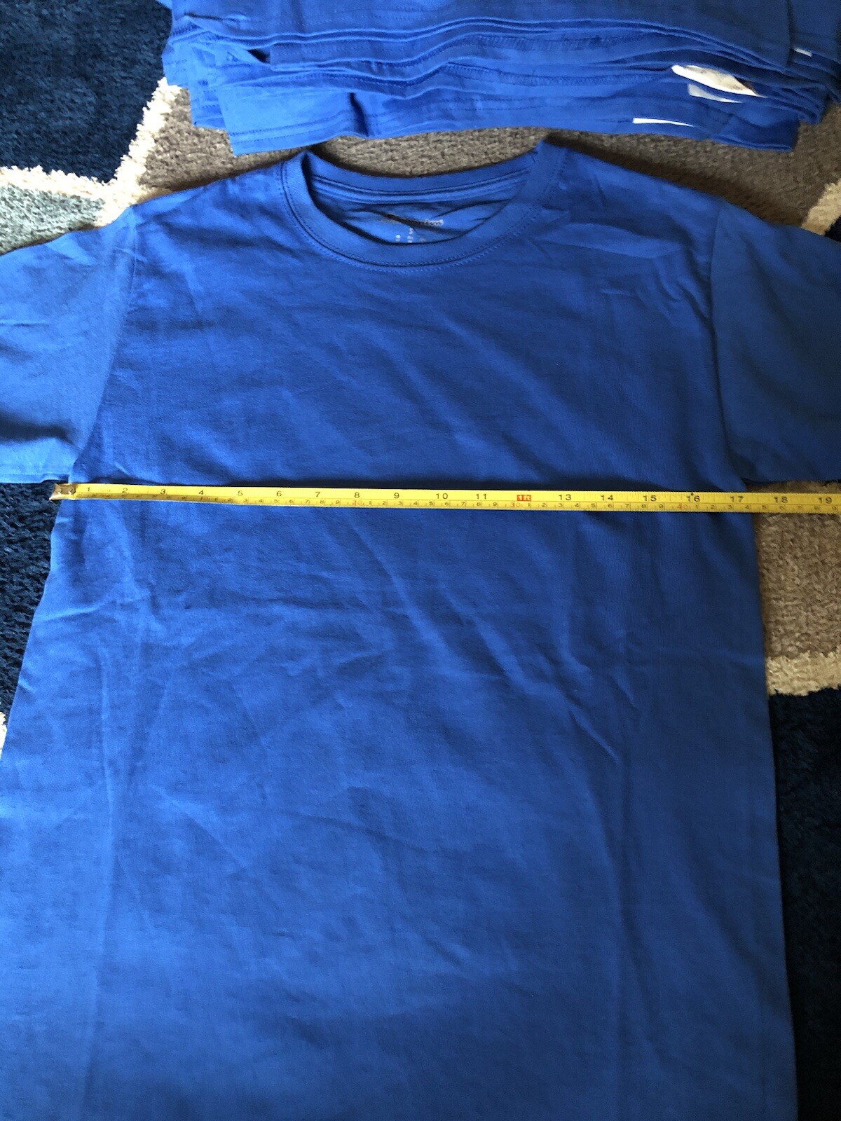 Bulk Lot Of 36 New Champion 100% Cotton T-Shirt T425 Royal Blue Tagless SMALL gallery