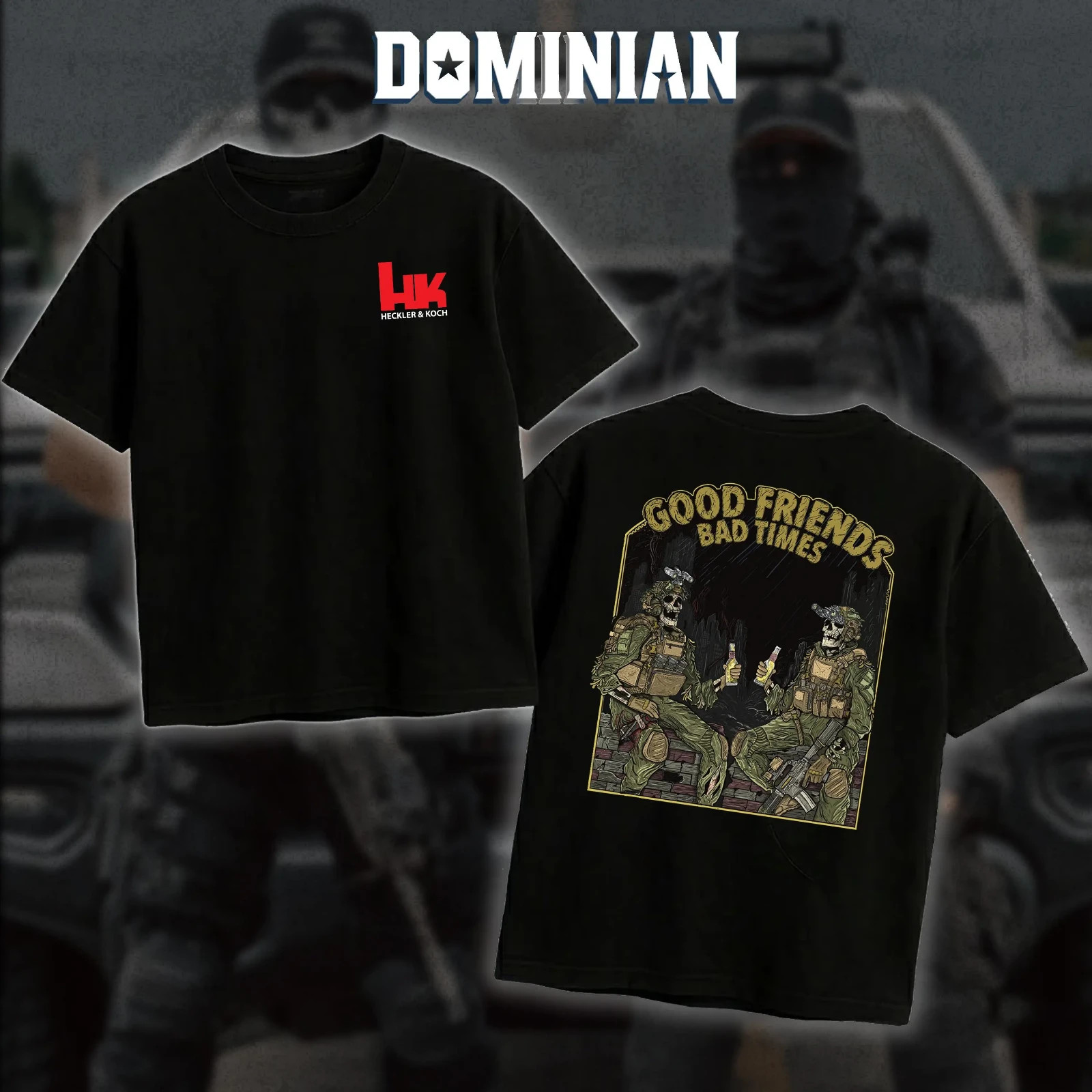 Heckler & Koch Good Friends T-Shirt/Hoodie, Unisex Short Sleeve, 100% Cotton gallery