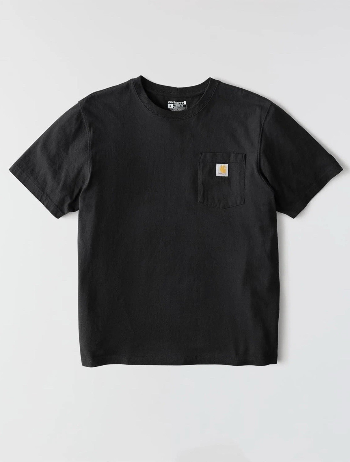 Carhartt K-87 Loose Fit Heavyweight Short Sleeve Pocket T-Shirt Shirt BLK gallery