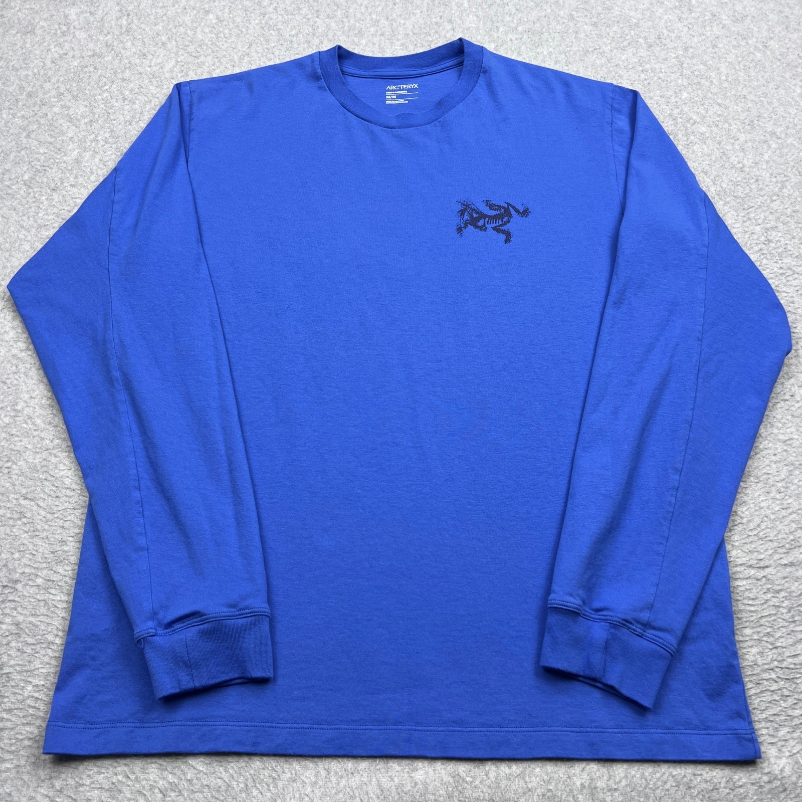 Arc’teryx Kragg SL Cotton Bird Tile LS Shirt Mens Medium Blue Long Sleeve Tee
