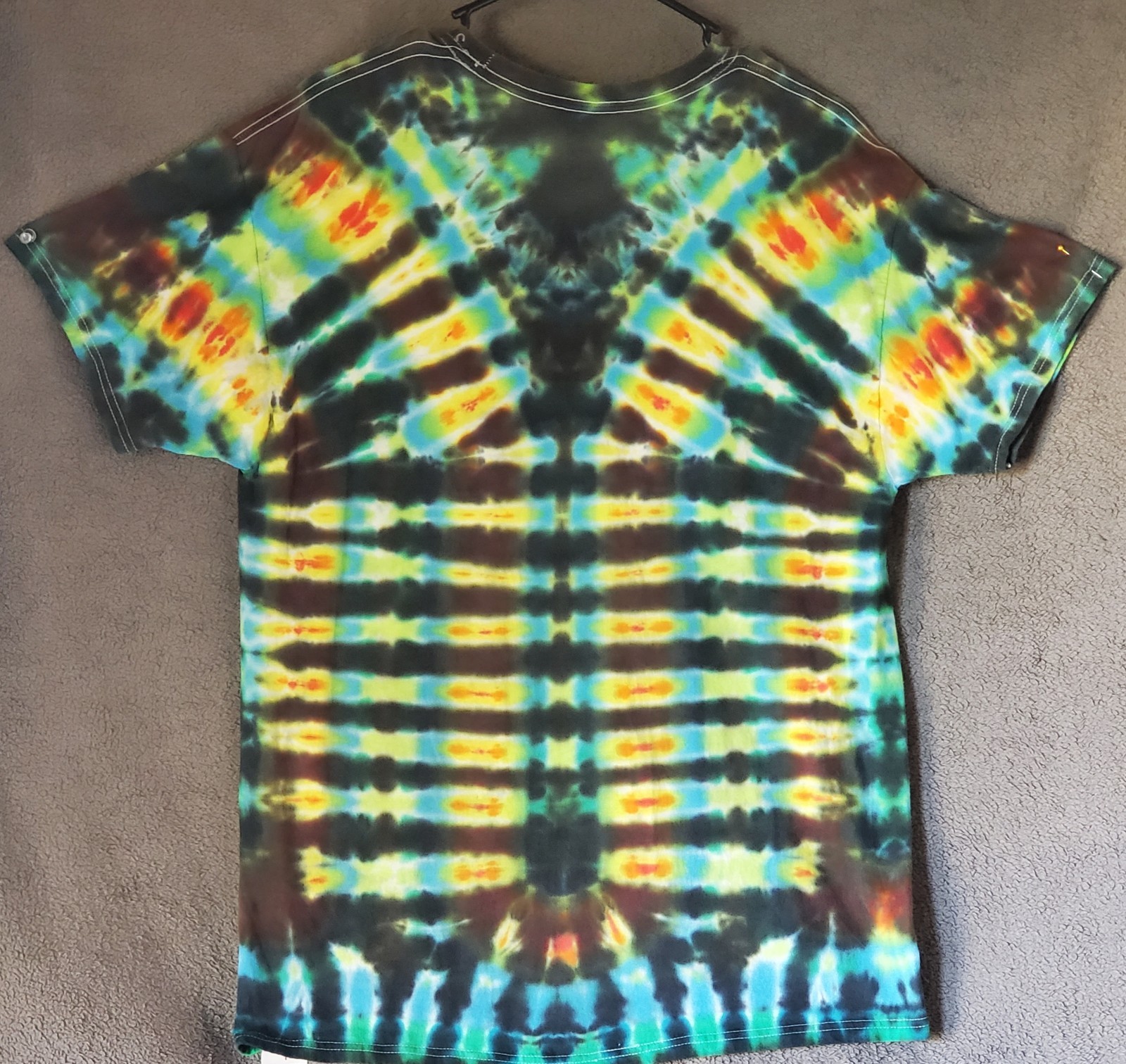 HANES SIZE LARGE 100% Cotton Tye Dyed Shirt Pre-washed WON'T FADE VERY SOFT gallery