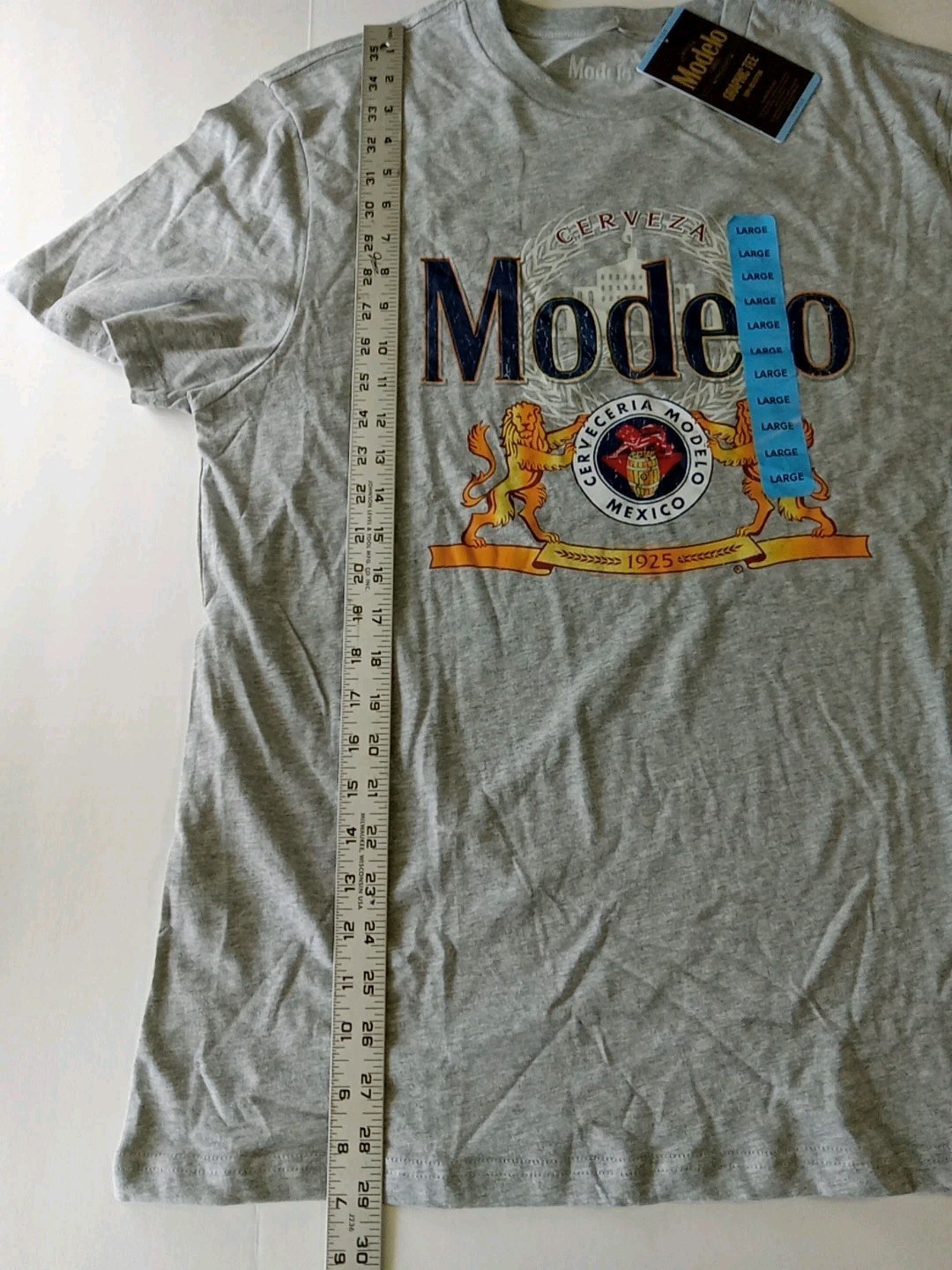 Modelo T-Shirt Men's Large Gray Beverage Graphic New with tags gallery