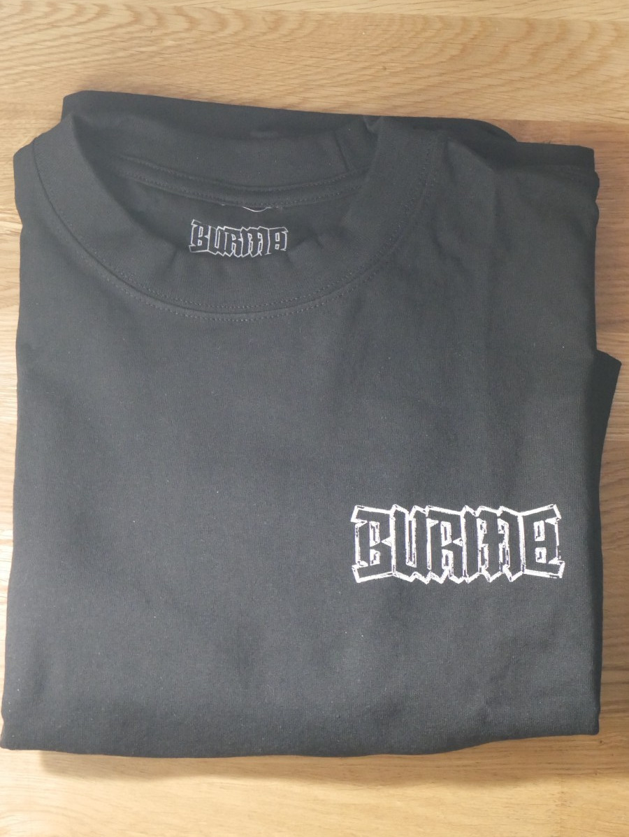 Burma MFG Streetwear Black T Shirt Chrome Logo | Black | XXL | Authentic gallery