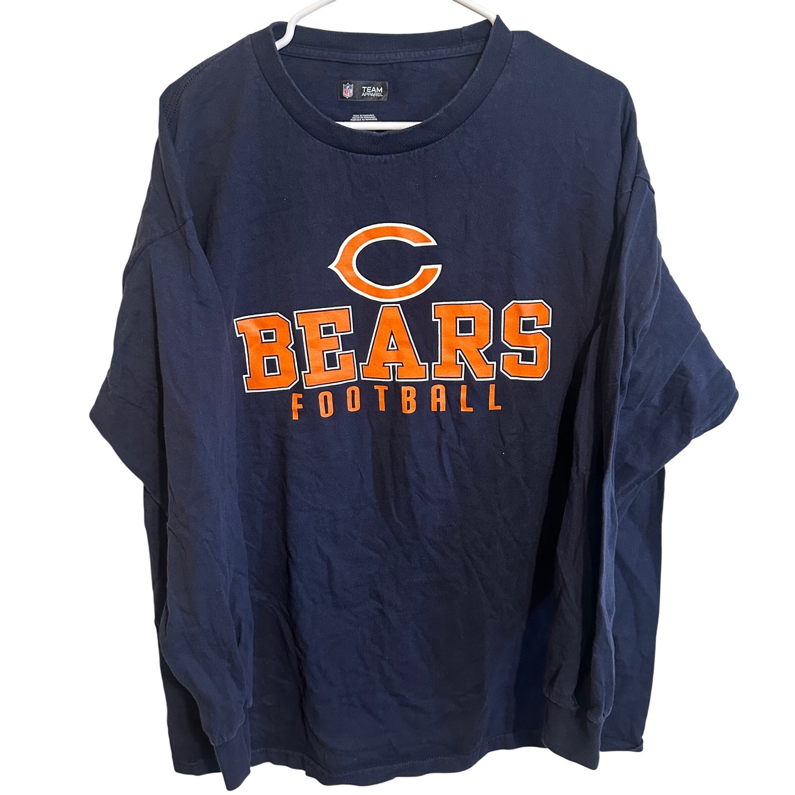 NFL Team Apparel Chicago Bears Shirt Mens XL Navy Blue Long Sleeve Football NFL gallery