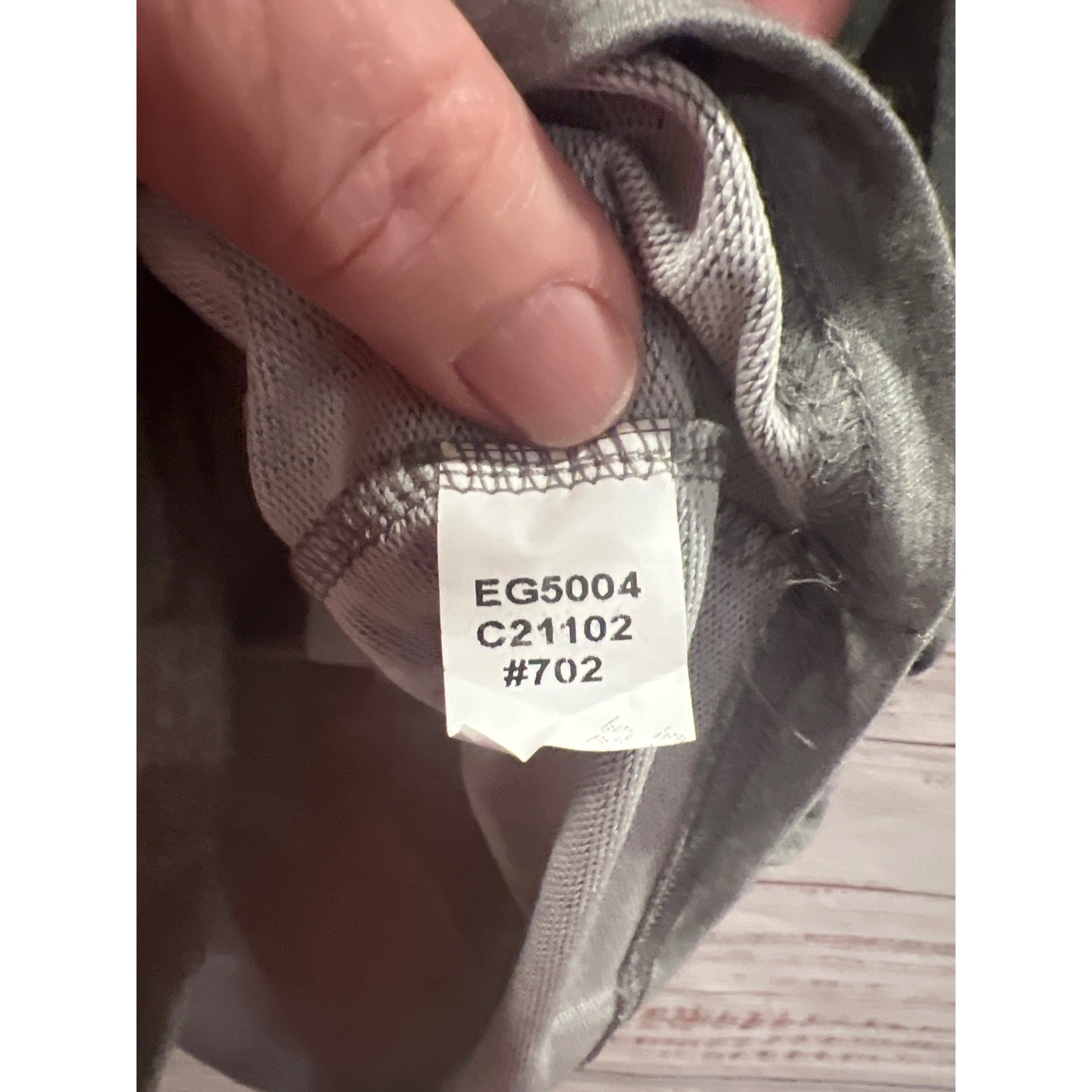 Members Mark Mens Luxury Tee Gray Heather French Terry Zipper Pocket EG5004 M gallery