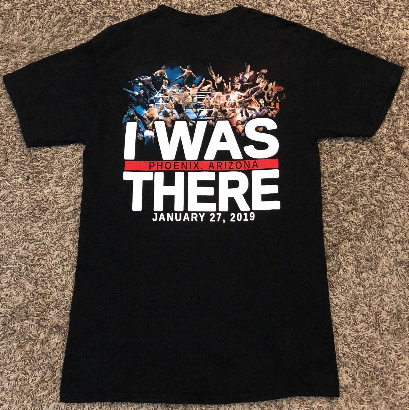 WWE Royal Rumble "I Was There" Phoenix January 27, 2019 Black T-Shirt Medium gallery