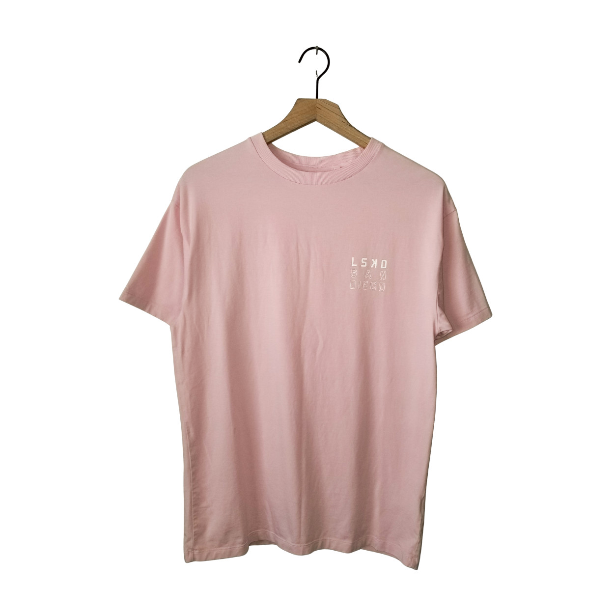 LSKD San Diego T-Shirt Pink Supima Cotton 1% Better Mens NEW 2XS (Measures MD)