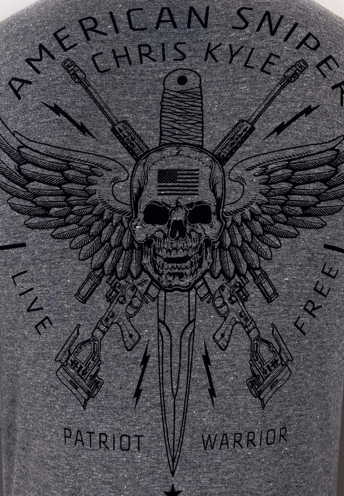 Howitzer Style Men's T-Shirt CHRIS KYLE CIRCLE SHIELD Military Grunt MFG gallery