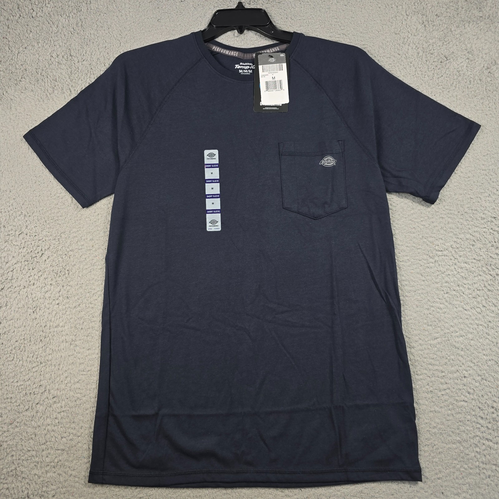 DICKIES Fast Dry Shirt Mens MEDIUM Blue WORK WEAR POCKET OUTDOORS Fishing NWT
