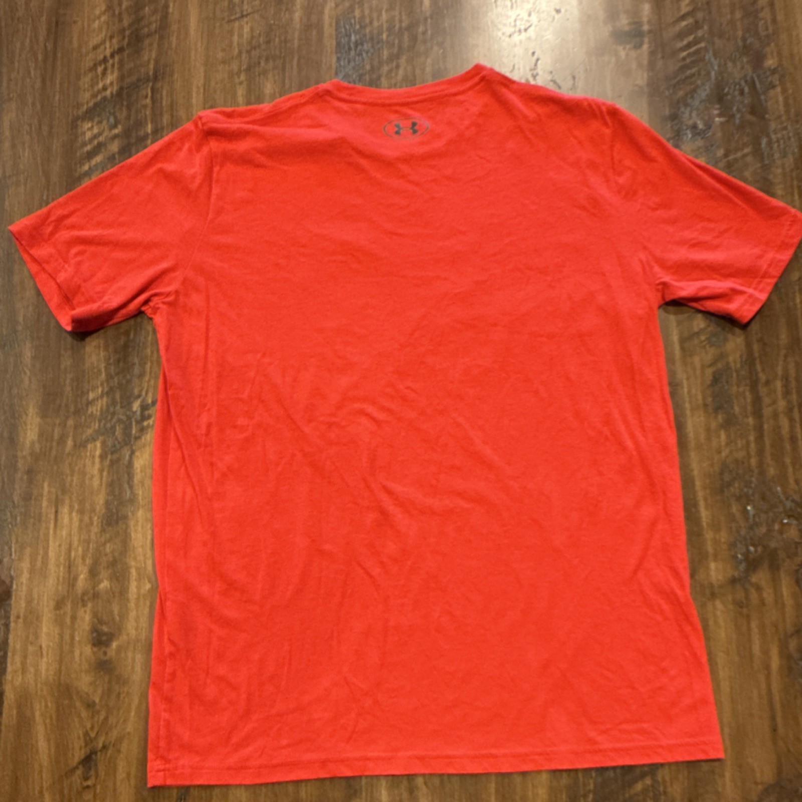 Under Armour UA Tech Men's Red Logo Crew Neck Short Sleeve T-Shirt, Size LG gallery
