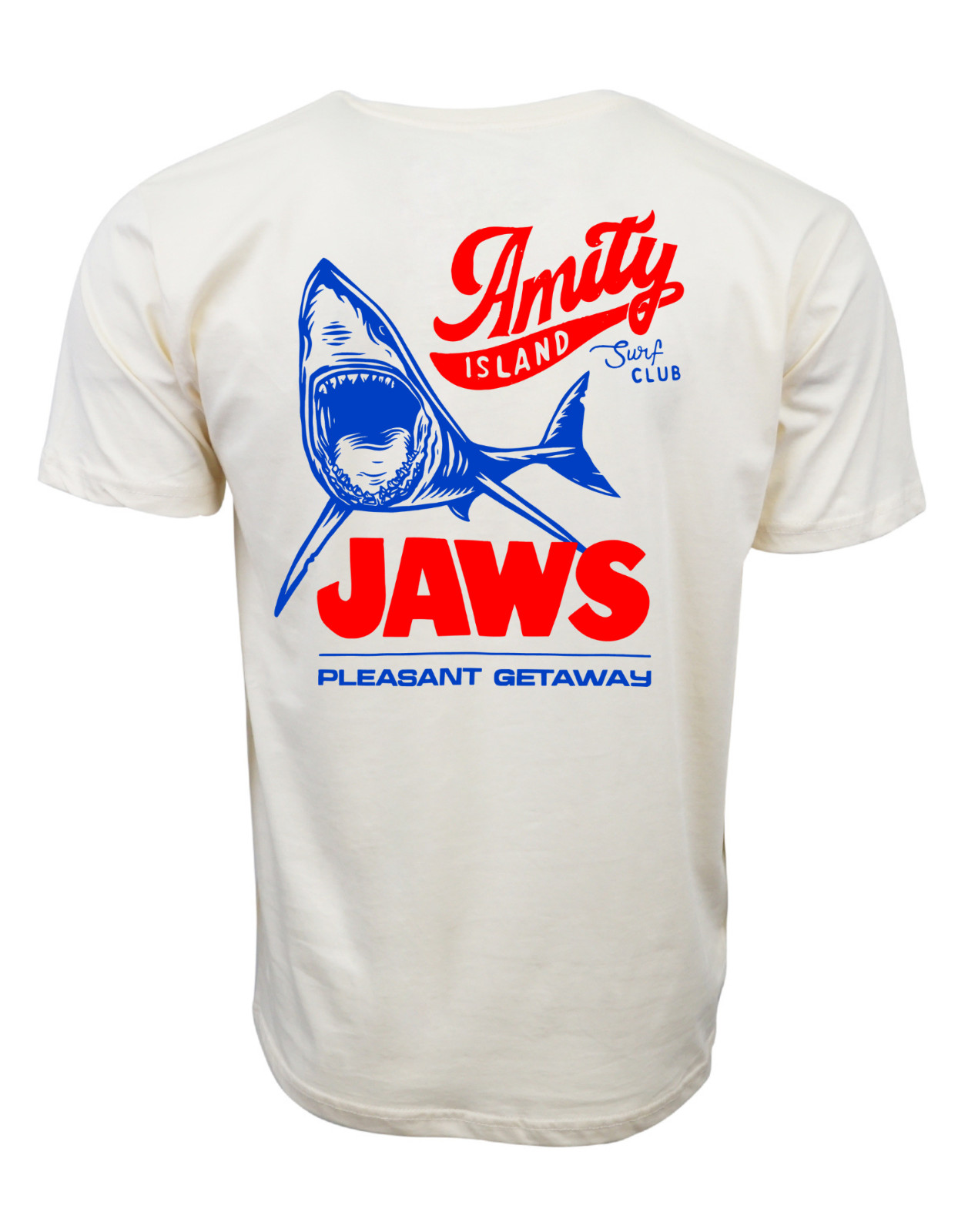 JAWS AMITY ISLAND SURF CLUB GRAPHIC PLEASANT GETAWAY T SHIRT gallery