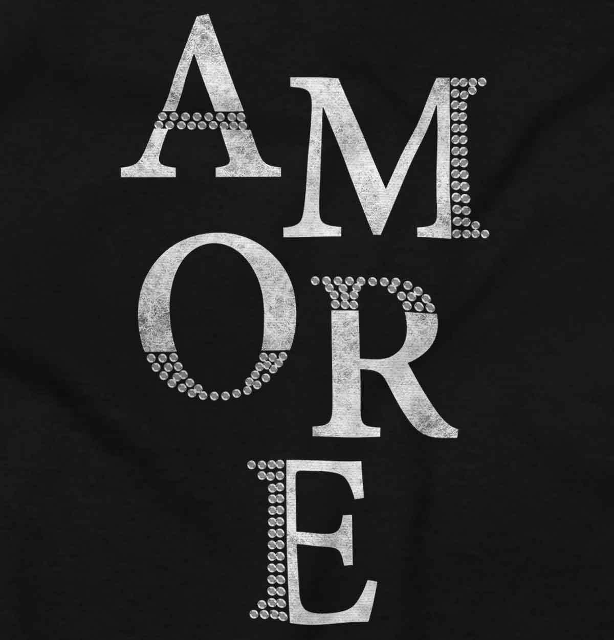 Amore Love Couple French Designer Graphic Womens Ladies Short Sleeve T Shirt gallery