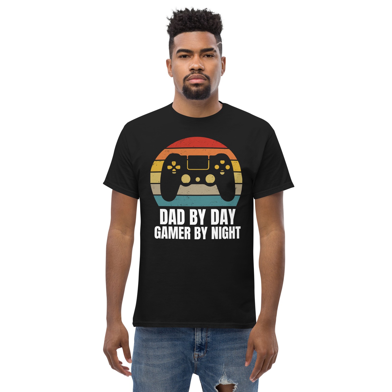Dad By Day Gamer By Night Retro Gaming Design for Gaming Fathers gallery