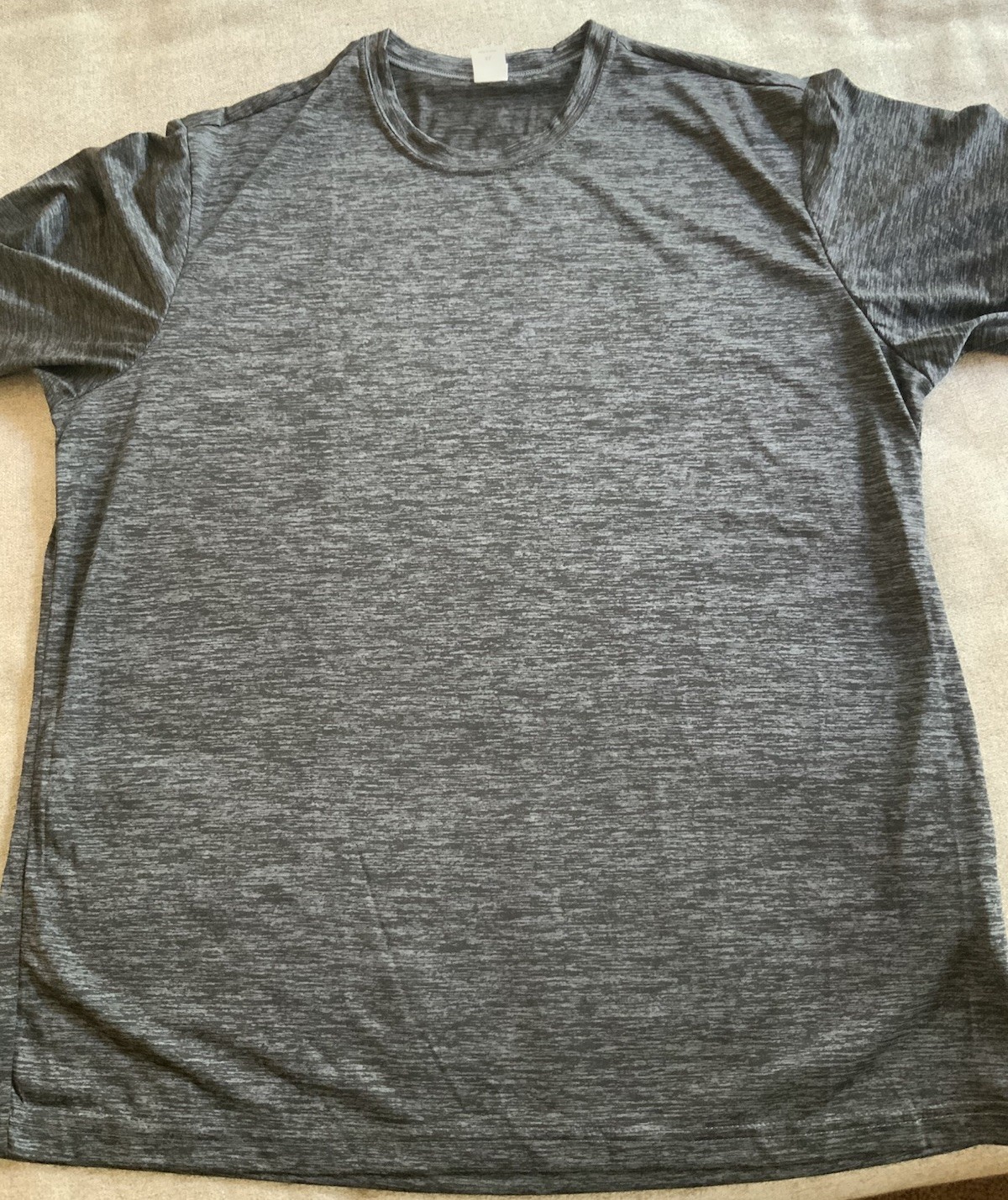Sport-Tek ST390 Mens T Shirt Posi Charge Electric Heather Gray Black Size XL New gallery