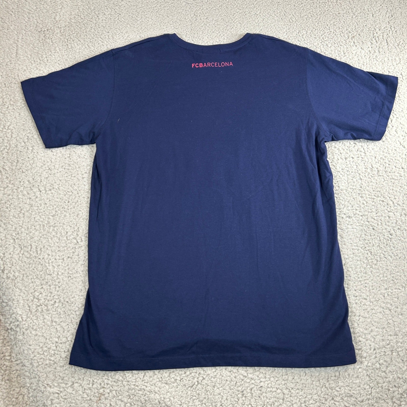 FC Barcelona Mens Large Navy Blue Graphic T-Shirt FCB 1899 Soccer Football Tee gallery