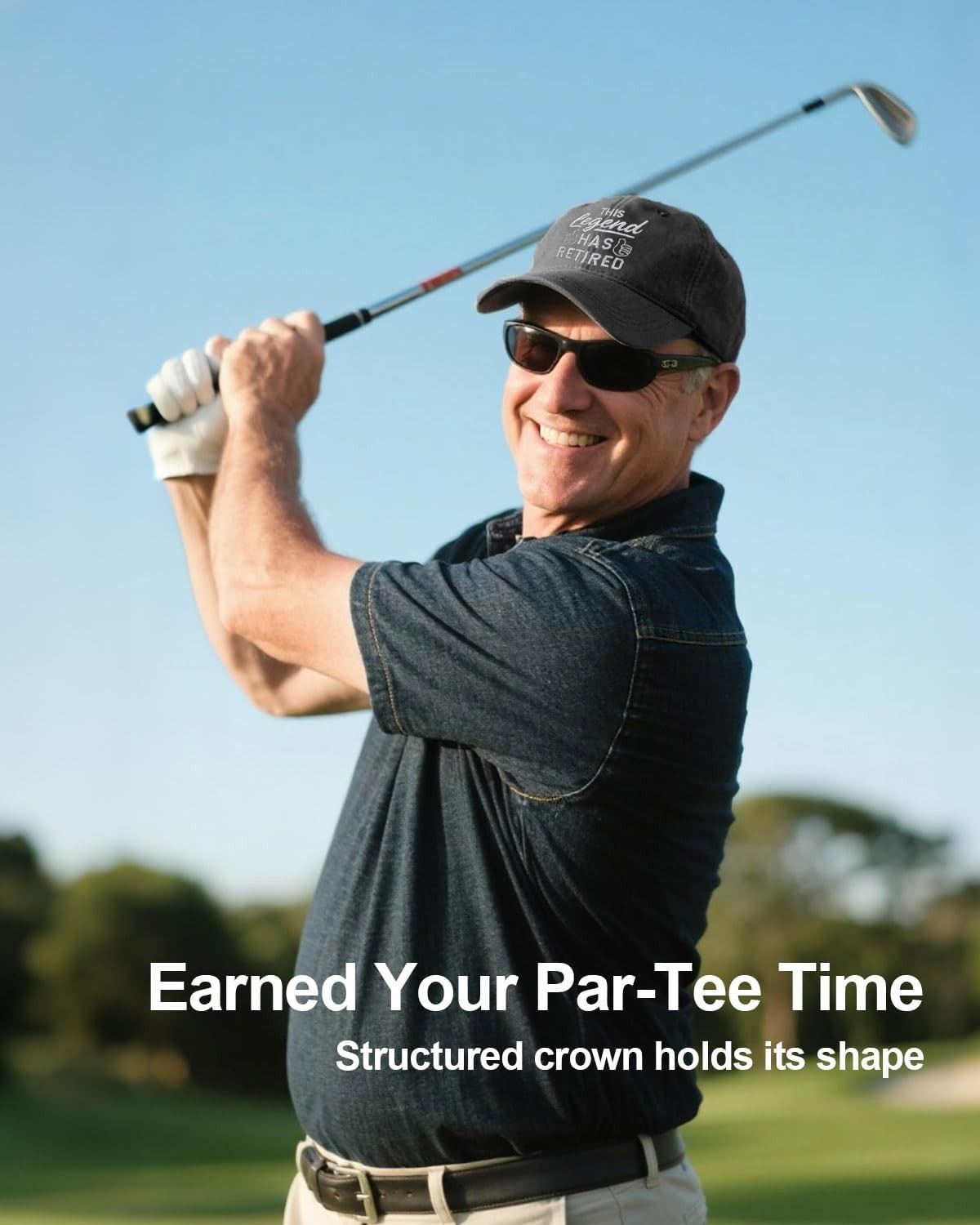 Retirement Hats for Men The Legend Has Retired Embroidered Cotton Adjustable ... gallery
