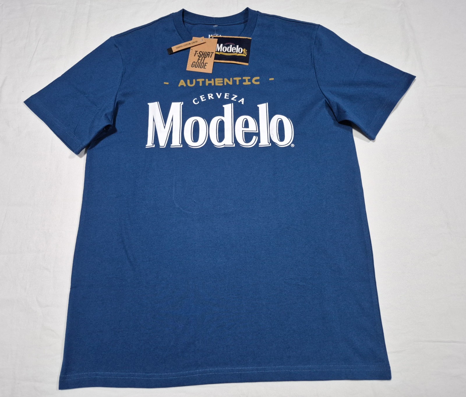 Cerveza Logo Modelo Authentic Heavy Weight Fabric T Shirt Regular Fit SZ Large