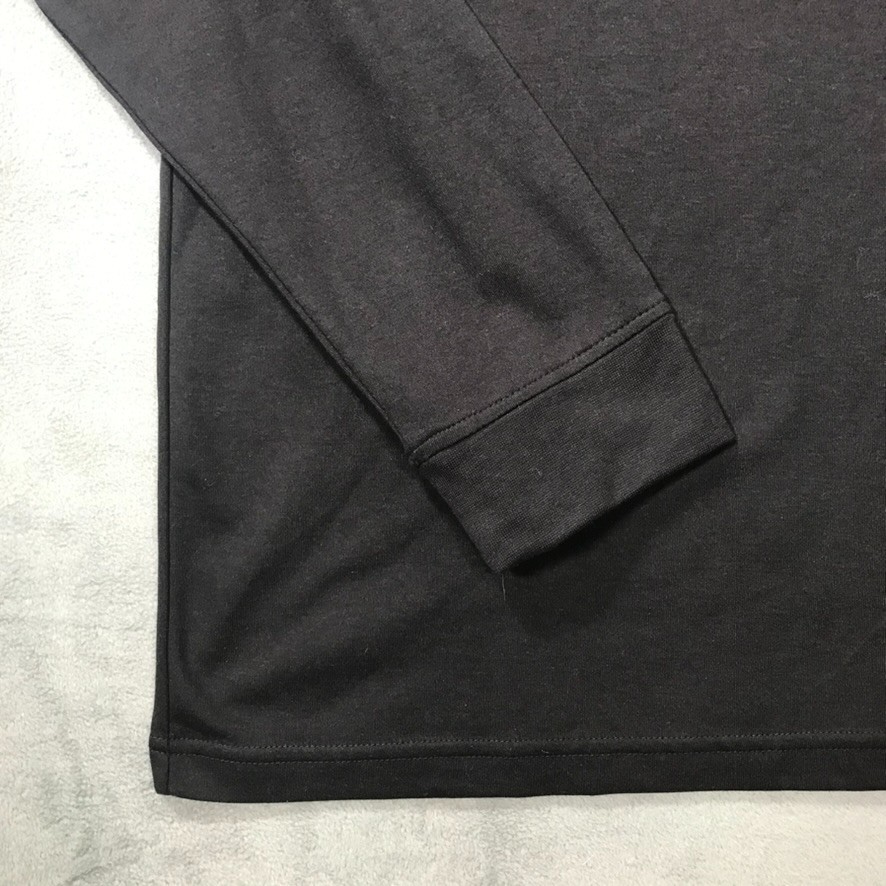 Croft & Barrow T Shirt Men's XL Black The Easy Care Mock Neck Long Sleeve NEW gallery