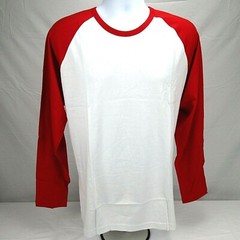 Top Pro Baseball T-Shirt Mens Sz L Raglan Long Sleeve Casual Activewear Apparel