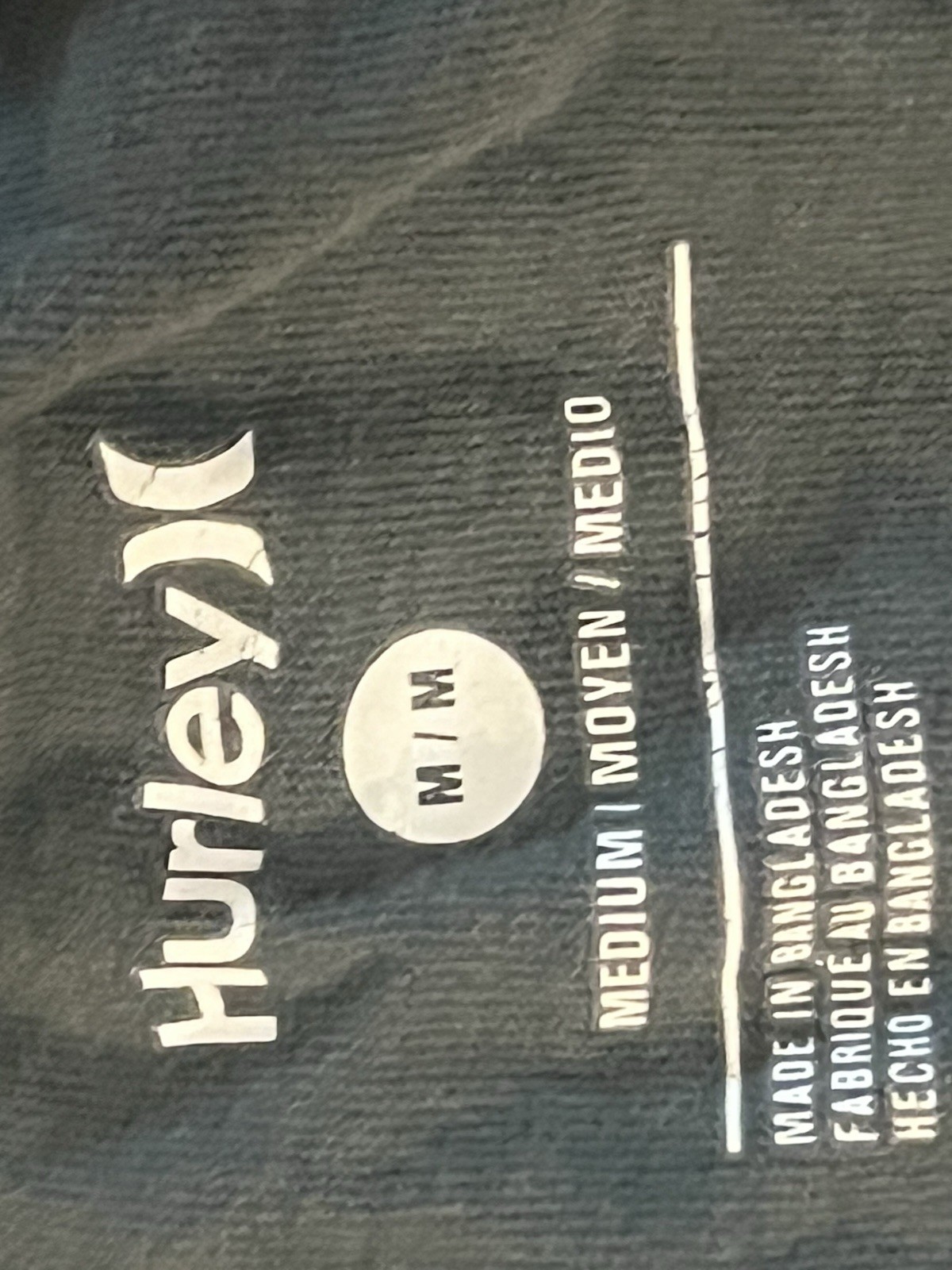 Hurley Graphic Tee Mens Medium Green Cotton Travel Beach Outdoor Short Sleeve gallery