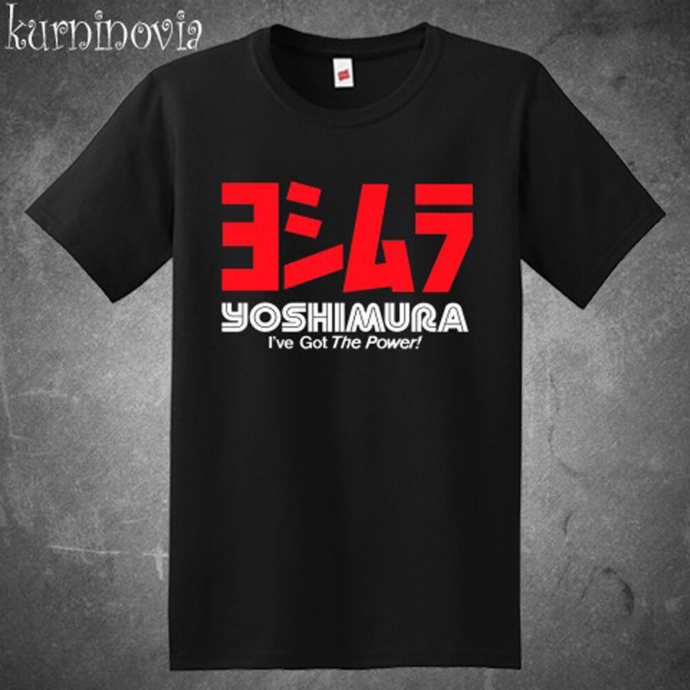 Yoshimura Racing Motorcycles Exhaust Men’s Black T-Shirt Size S to 5XL