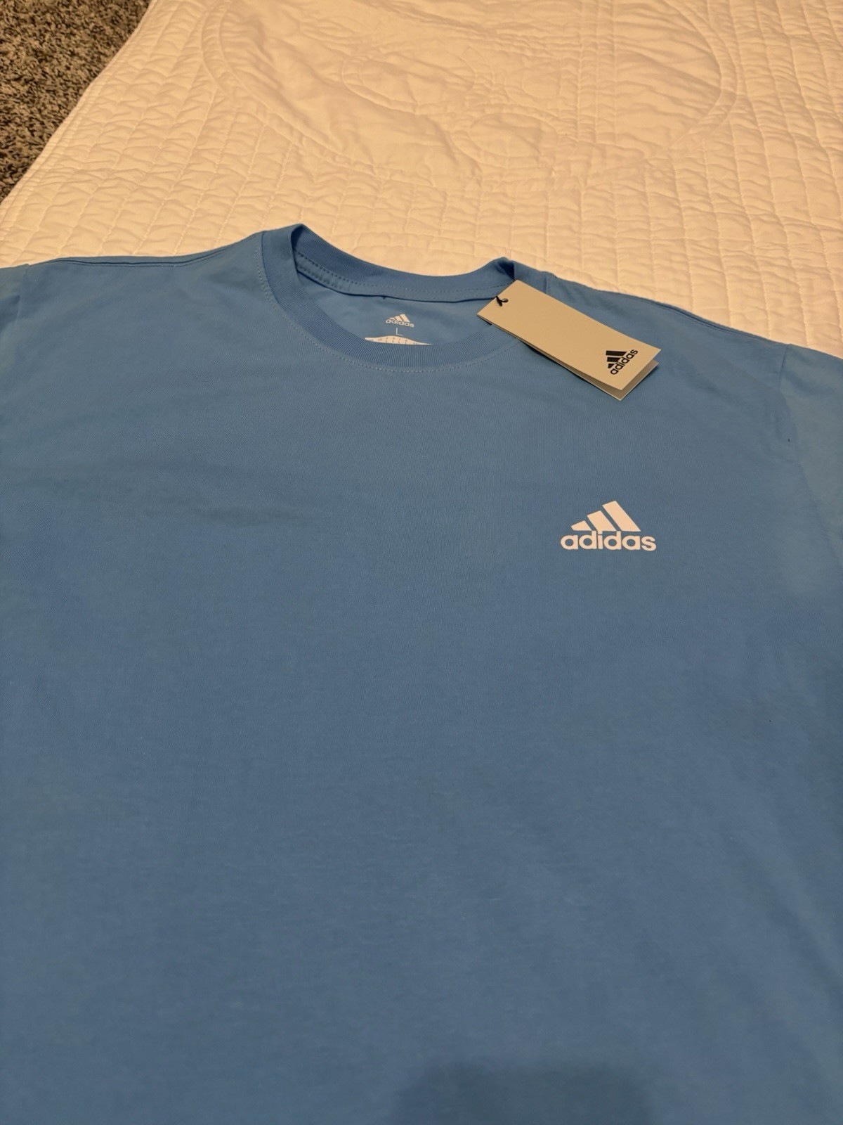 Adidas 3 Piece Large Set-Train Essentials 2 Shirts, 1 Shorts Blue NWT $90 Total gallery