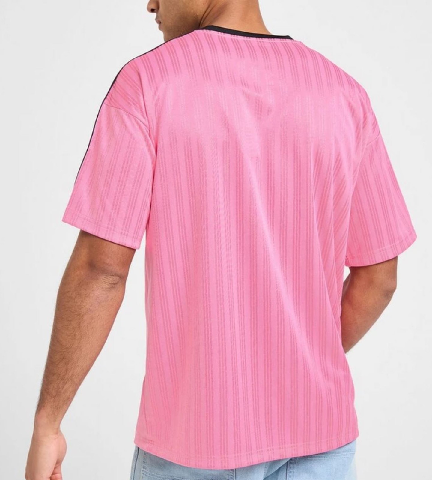 RARE! NEW MEN'S ADIDAS ORIGINALS TREFOIL POLY TEE SHIRT ~SIZE XL #JW37 PINK gallery