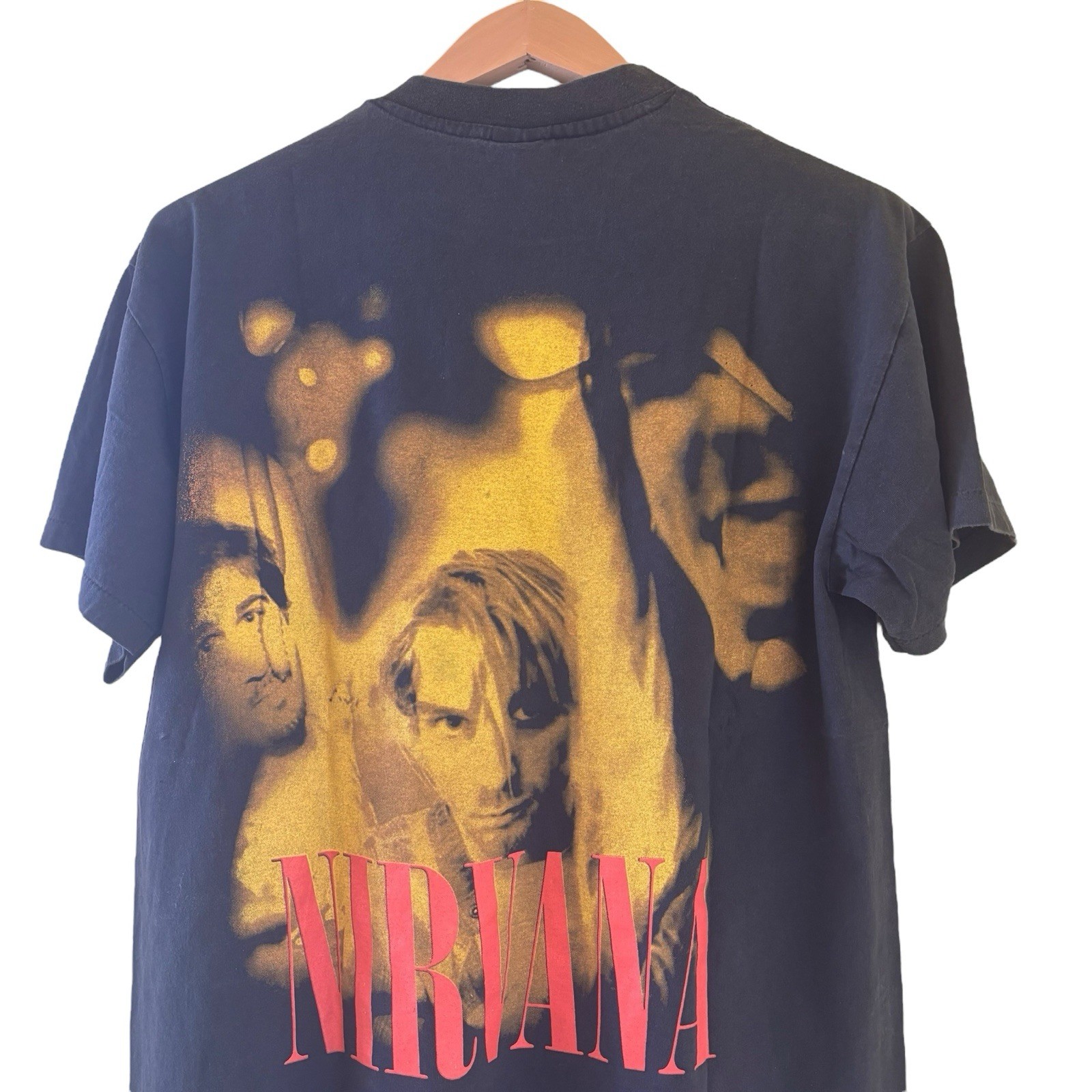 NIRVANA vintage In Utero tshirt ANGEL Kurt Cobain Sz Large REPRINT gallery