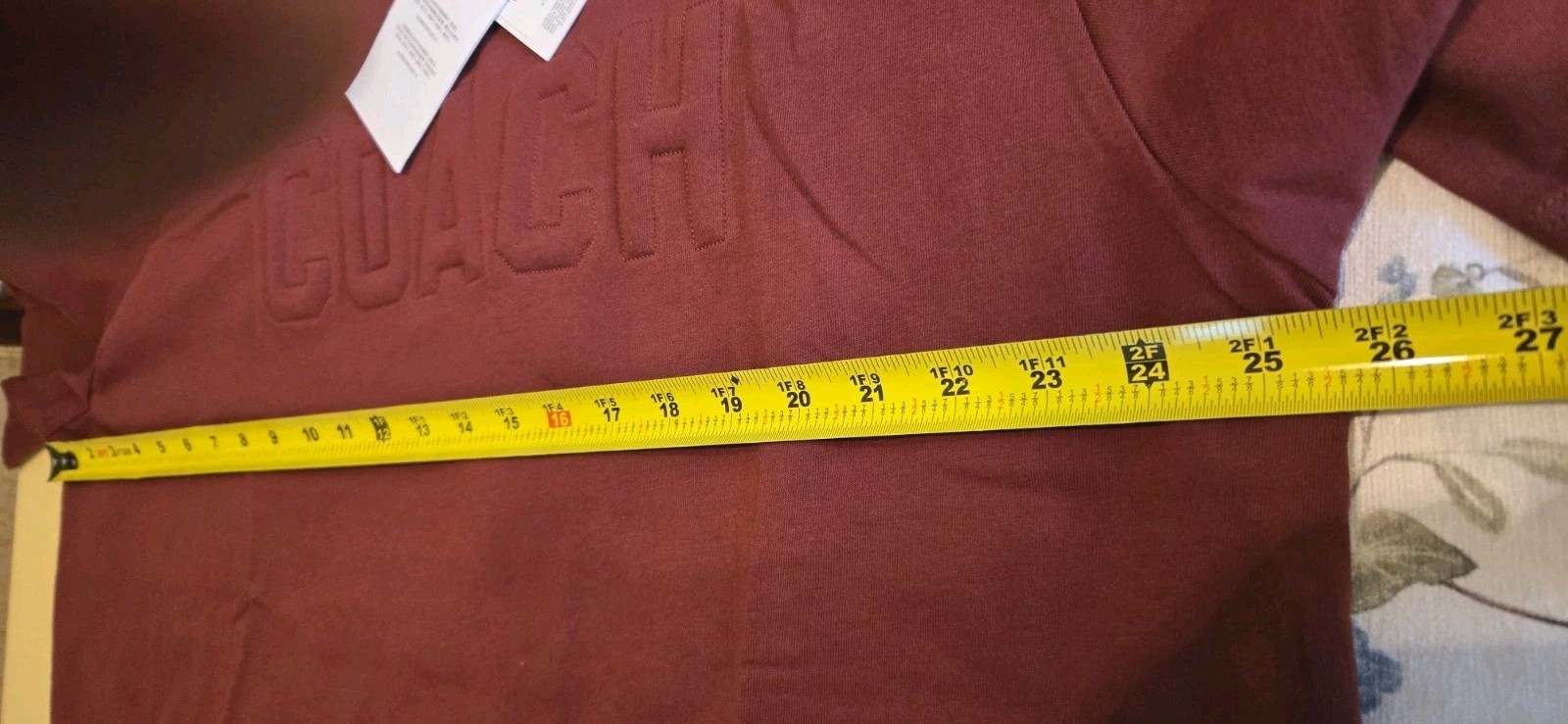 New Coach Men Limited Edition T-shirt Burgandy 2XL See MEASUREMENT. gallery