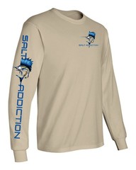 Salt Addiction Deep Sea Offshore Sailfish Fishing Long Sleeve T Shirt Cotton