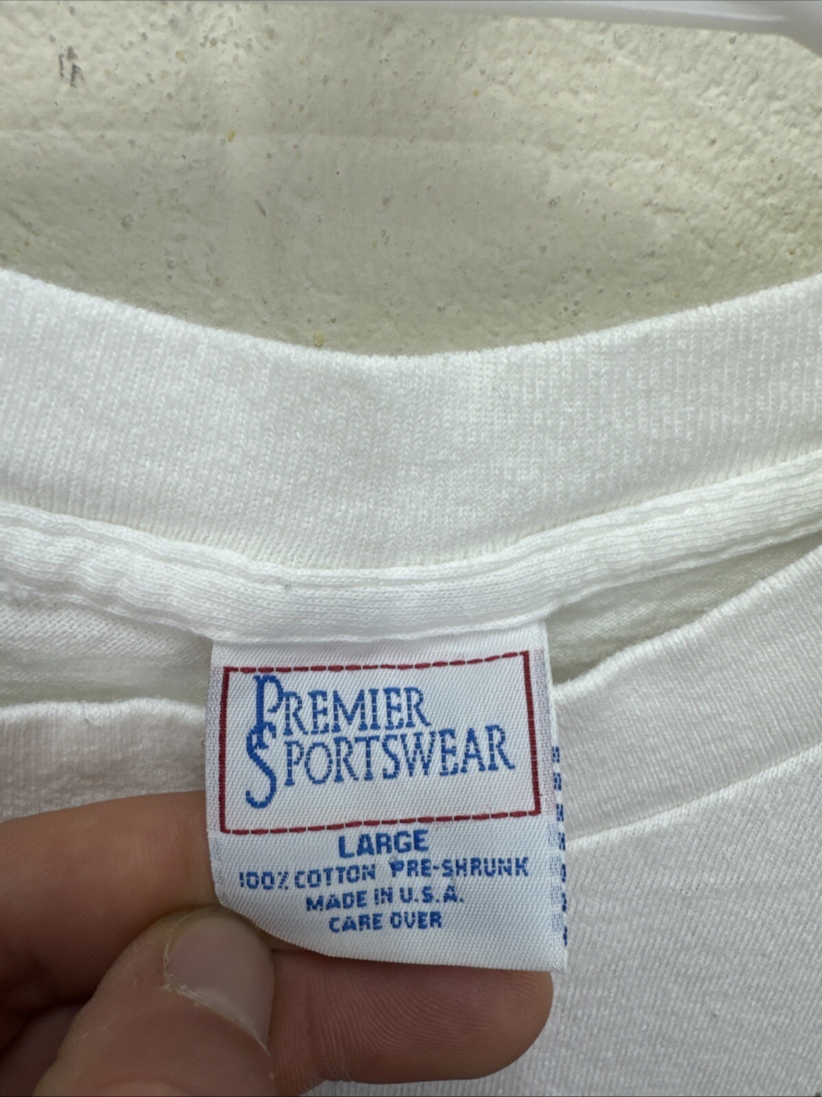 Vintage Premier Sportswear Large White Glitter Masquerade T Shirt New Orleans gallery