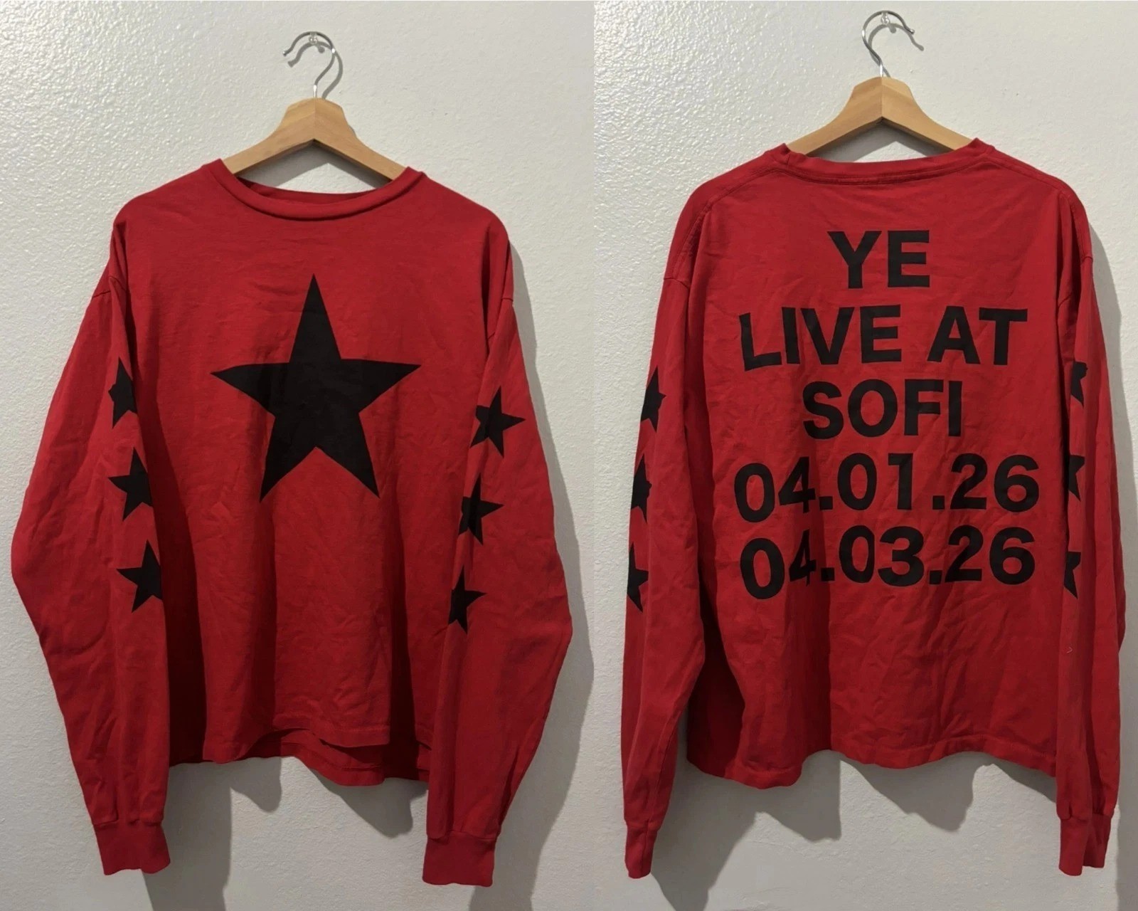 Kanye West YE Bully Merch YZY Live in California Sofi LA April 1-3 Long Sleeve gallery