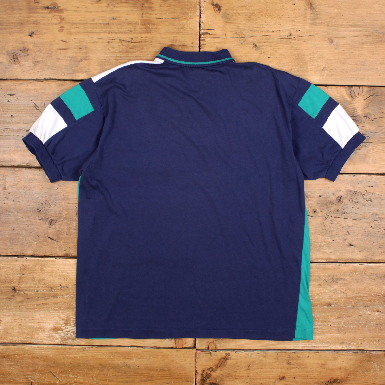 Vintage Slazenger Polo Shirt XL Mens 00s Blue Colorblock Single Stitch gallery