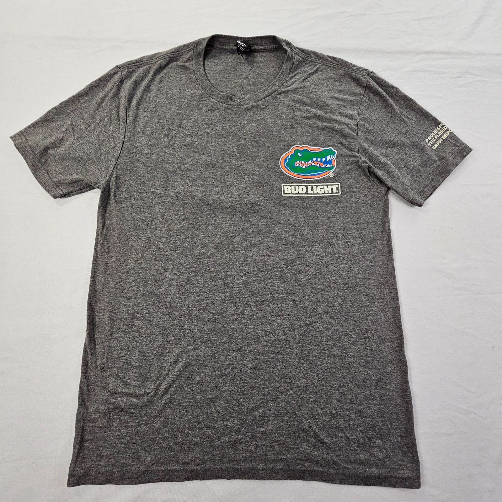 Florida Gators Bud Light Gray Short Sleeve Tri-Blend T-Shirt Men's S gallery