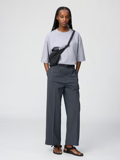 [2PCS SAME COLOR] UNIQLO U AIRism Cotton Oversized T-Shirt Half-Sleeve Japan NWT gallery