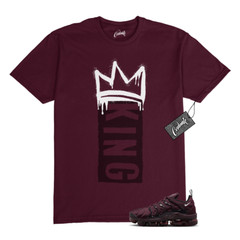 VaporMax Night Maroon Burgundy Cedar White Black Plus Air T Shirt Match K1